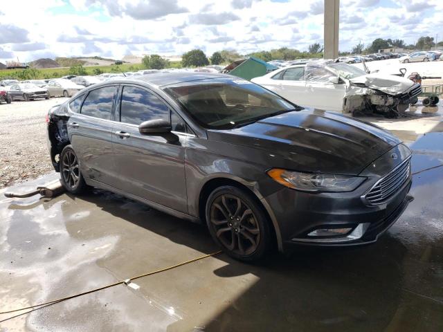 3FA6P0H78JR283570 - 2018 FORD FUSION SE GRAY photo 4