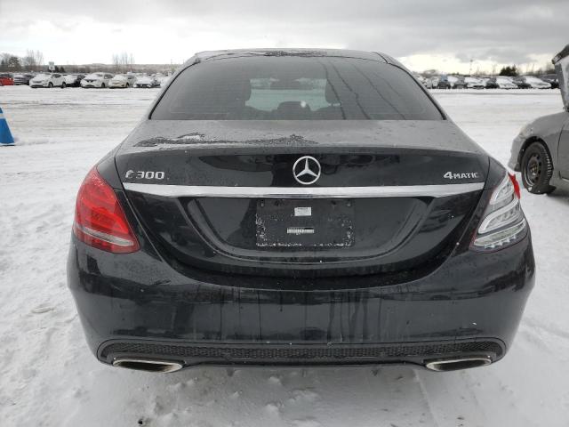 55SWF4KB3FU063097 - 2015 MERCEDES-BENZ C 300 4MATIC BLACK photo 6