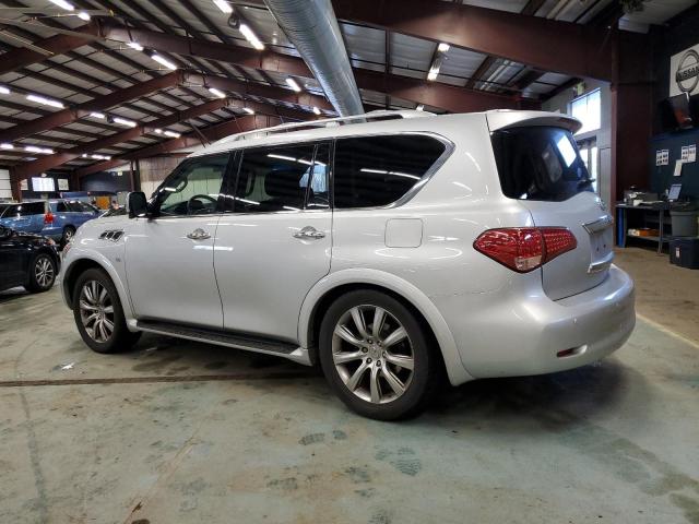 JN8AZ2NE5E9068165 - 2014 INFINITI QX80 SILVER photo 2