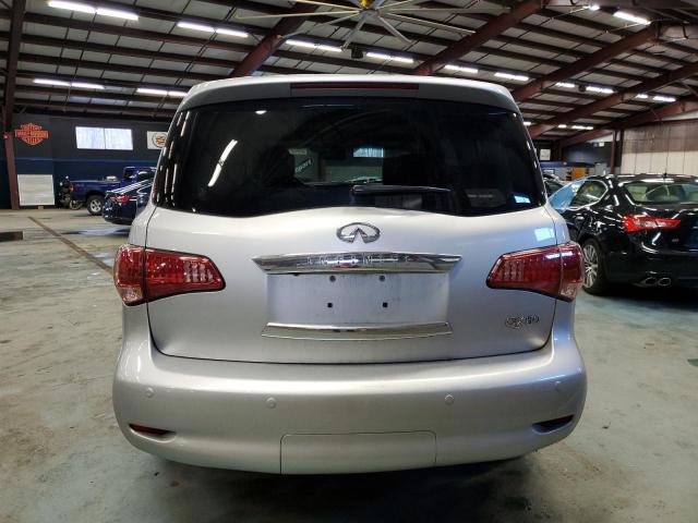 JN8AZ2NE5E9068165 - 2014 INFINITI QX80 SILVER photo 6