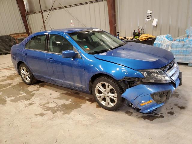 3FAHP0HG1CR422658 - 2012 FORD FUSION SE BLUE photo 4