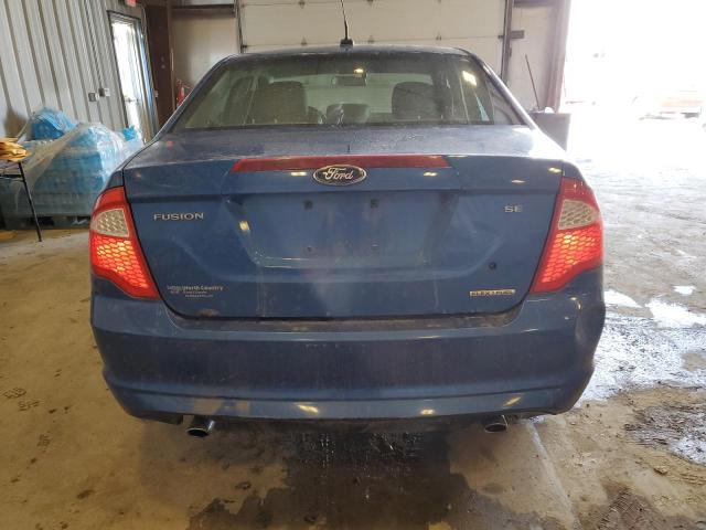 3FAHP0HG1CR422658 - 2012 FORD FUSION SE BLUE photo 6