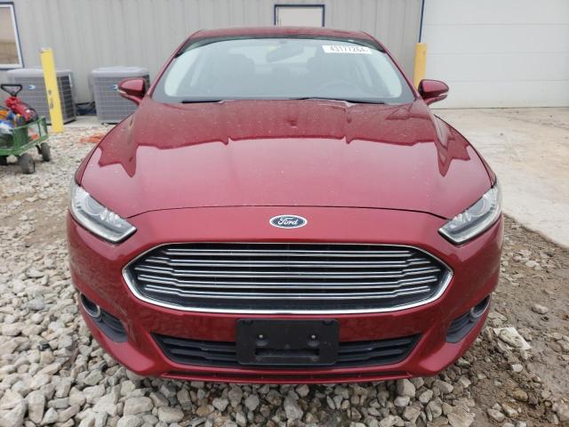 3FA6P0H91GR403882 - 2016 FORD FUSION SE RED photo 5