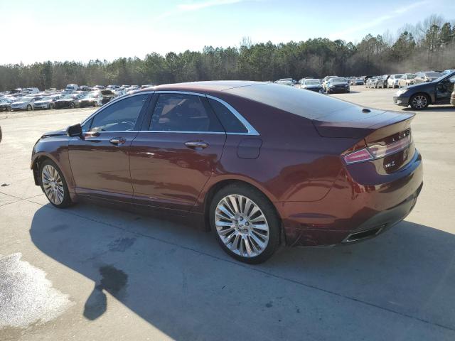 3LN6L2J99FR619422 - 2015 LINCOLN MKZ MAROON photo 2