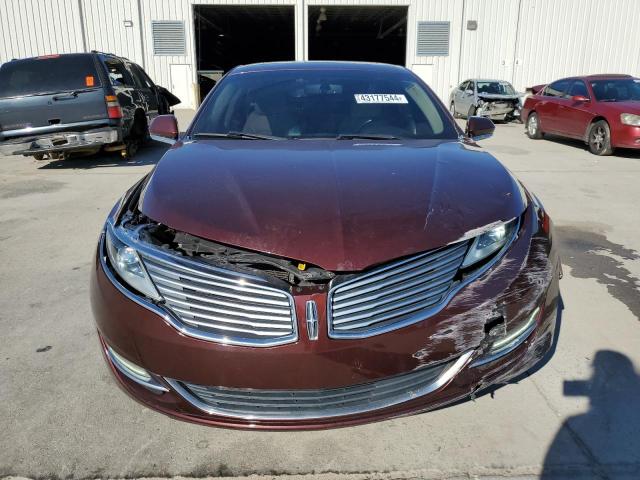 3LN6L2J99FR619422 - 2015 LINCOLN MKZ MAROON photo 5