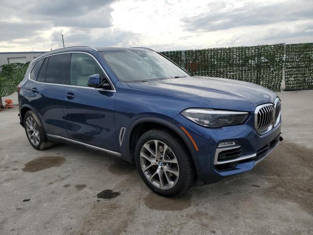 5UXCR6C51KLL10297 - 2019 BMW X5 XDRIVE40I BLUE photo 4