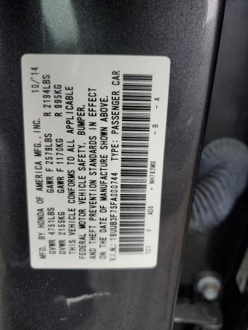 19UUB3F75FA000744 - 2015 ACURA TLX ADVANCE GRAY photo 12