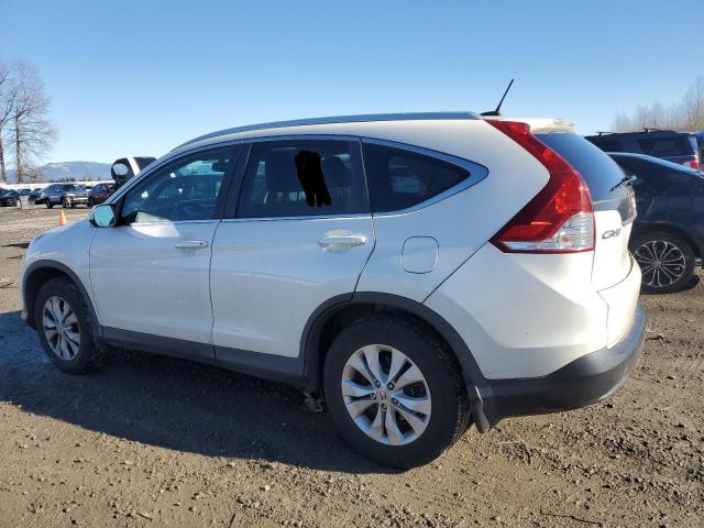 5J6RM4H76EL004168 - 2014 HONDA CR-V EXL WHITE photo 2