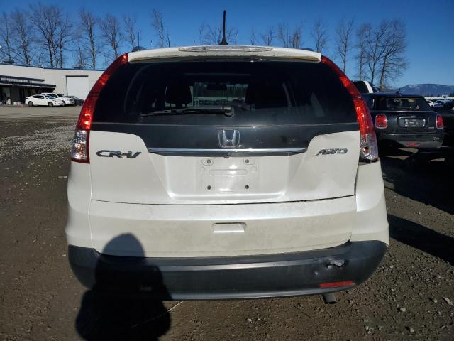 5J6RM4H76EL004168 - 2014 HONDA CR-V EXL WHITE photo 6