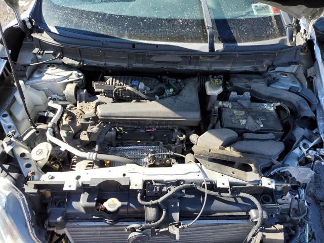 KNMAT2MVXFP548438 - 2015 NISSAN ROGUE S SILVER photo 11