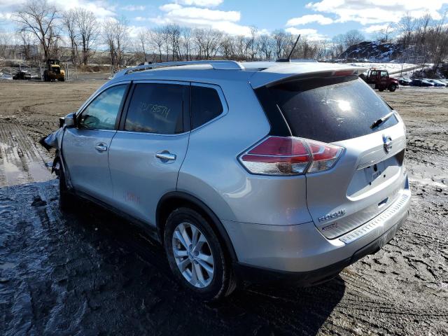 KNMAT2MVXFP548438 - 2015 NISSAN ROGUE S SILVER photo 2