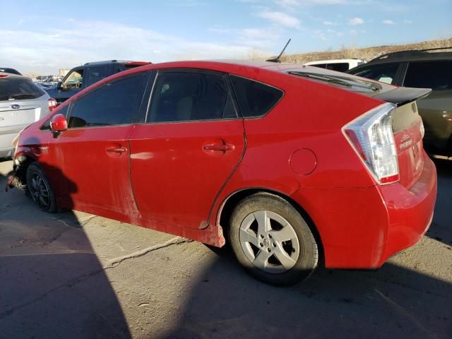 JTDKN3DU7A0206443 - 2010 TOYOTA PRIUS RED photo 2