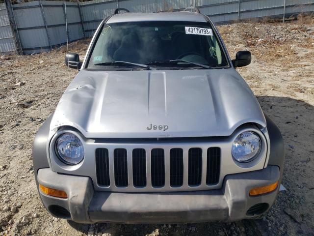 1J4GL48K64W314297 - 2004 JEEP LIBERTY SP SILVER photo 5