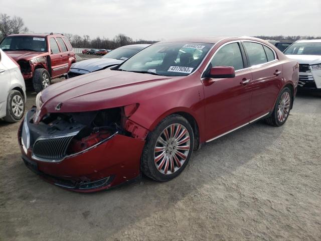 1LNHL9DK8DG600560 - 2013 LINCOLN MKS RED photo 1