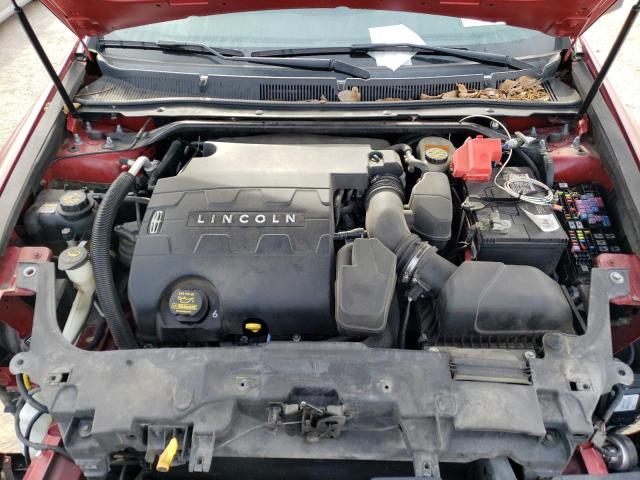 1LNHL9DK8DG600560 - 2013 LINCOLN MKS RED photo 11