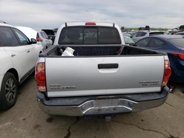 5TEJU62N86Z291358 - 2006 TOYOTA TACOMA DOUBLE CAB PRERUNNER SILVER photo 6