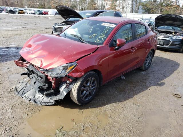 3MYDLBYV0KY504787 - 2019 TOYOTA YARIS L RED photo 1