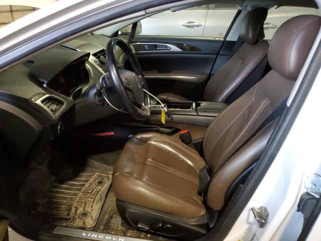 3LN6L2G92GR634336 - 2016 LINCOLN MKZ WHITE photo 7