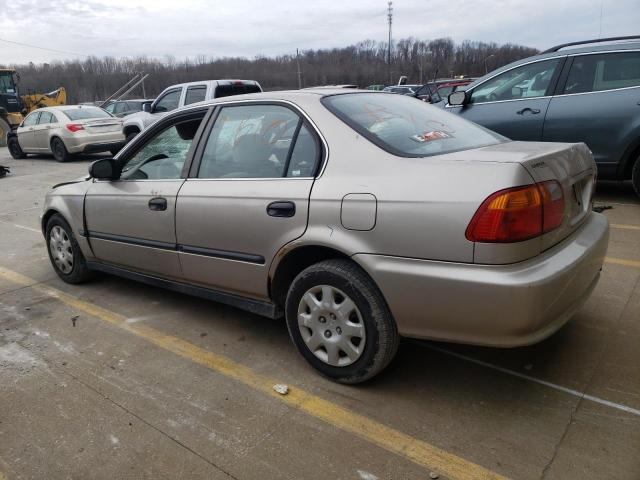 1HGEJ6674YL023075 - 2000 HONDA CIVIC LX TAN photo 2