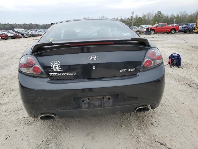 KMHHN66F98U270699 - 2008 HYUNDAI TIBURON GT BLACK photo 6