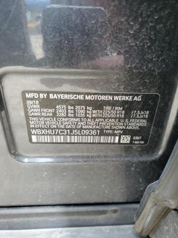 WBXHU7C31J5L09361 - 2018 BMW X1 SDRIVE28I GRAY photo 13