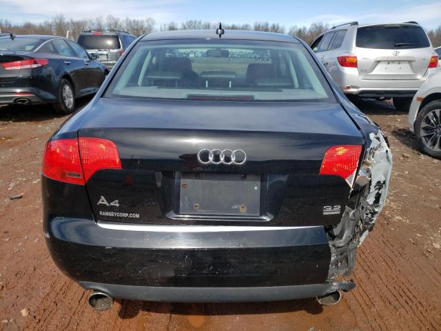 WAUDH78E76A111020 - 2006 AUDI A4 3.2 QUATTRO BLACK photo 6