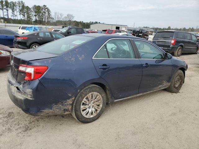 4T4BF1FK8ER422573 - 2014 TOYOTA CAMRY L BLUE photo 3