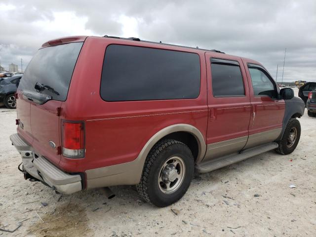 1FMNU42S11EA78108 - 2001 FORD EXCURSION LIMITED RED photo 3