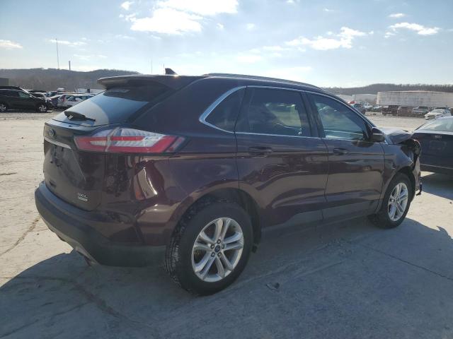 2FMPK3J92KBC06246 - 2019 FORD EDGE SEL MAROON photo 3