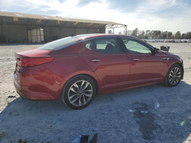 5XXGR4A64FG408507 - 2015 KIA OPTIMA SX RED photo 3