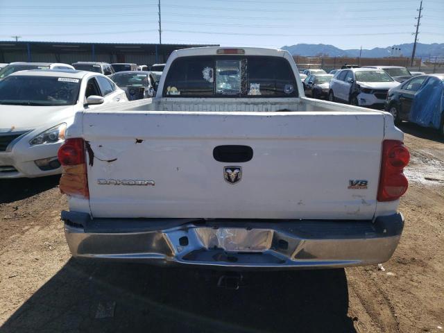 1D7HW42N05S146143 - 2005 DODGE DAKOTA SLT WHITE photo 6