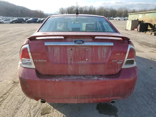 3FAHP02137R154710 - 2007 FORD FUSION SEL BURGUNDY photo 6