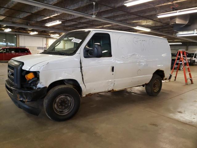 1FTSE34L88DA51945 - 2008 FORD ECONOLINE E350 SUPER DUTY VAN WHITE photo 1