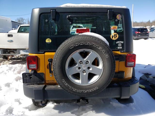 1C4AJWAG7EL250695 - 2014 JEEP WRANGLER SPORT GOLD photo 6