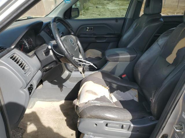 2HKYF18593H502522 - 2003 HONDA PILOT EXL SILVER photo 7