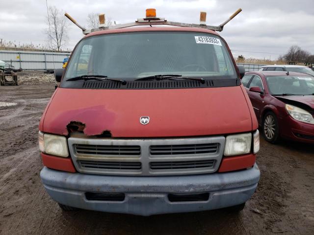 2B7KB31Z9TK161371 - 1996 DODGE RAM VAN B3500 RED photo 5