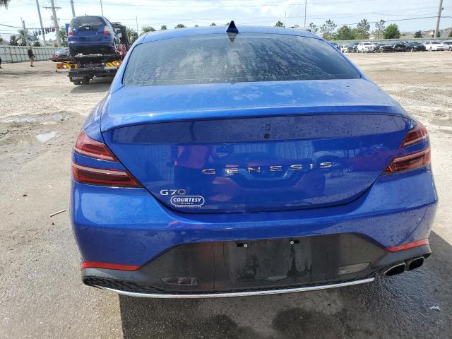 KMTG34TA7NU089035 - 2022 GENESIS G70 BASE BLUE photo 6