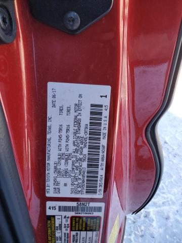 5TFSX5EN0HX054813 - 2017 TOYOTA TACOMA ACCESS CAB RED photo 12