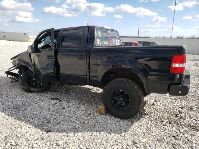 1FTPW14565FA88565 - 2005 FORD F150 SUPERCREW BLACK photo 2