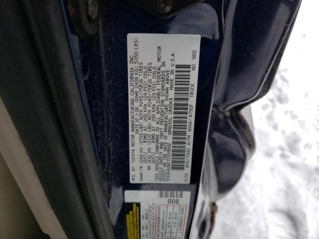 5TEUU42N27Z339892 - 2007 TOYOTA TACOMA ACCESS CAB ლურჯი ფოტო 12