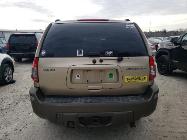 4NUDT13S542102159 - 2004 ISUZU ASCENDER S 金色 照片 6