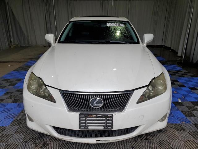 JTHBK262X65014263 - 2006 LEXUS IS 250 WHITE photo 5