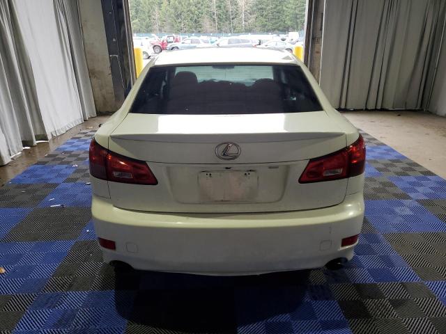 JTHBK262X65014263 - 2006 LEXUS IS 250 WHITE photo 6