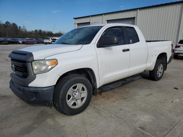 5TFRU5F19EX031514 - 2014 TOYOTA TUNDRA DOUBLE CAB SR/SR5 WHITE photo 1