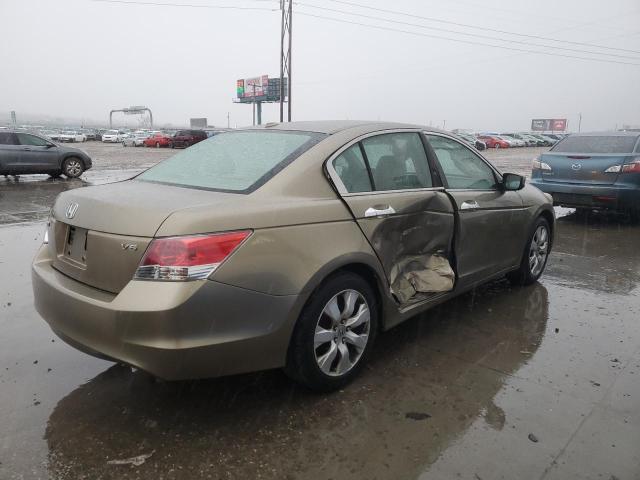 1HGCP36808A013698 - 2008 HONDA ACCORD EXL TAN photo 3