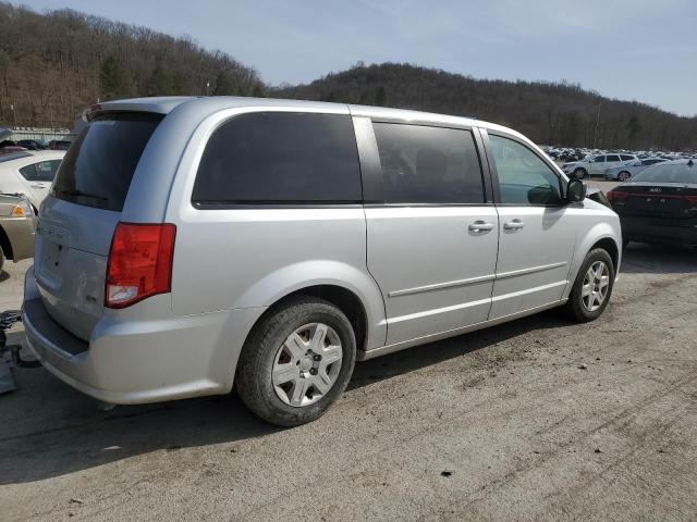 2C4RDGBG7CR218767 - 2012 DODGE GRAND CARA SE SILVER photo 3