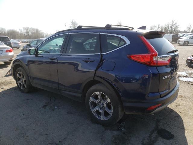 7FARW2H85KE051305 - 2019 HONDA CR-V EXL BLUE photo 2