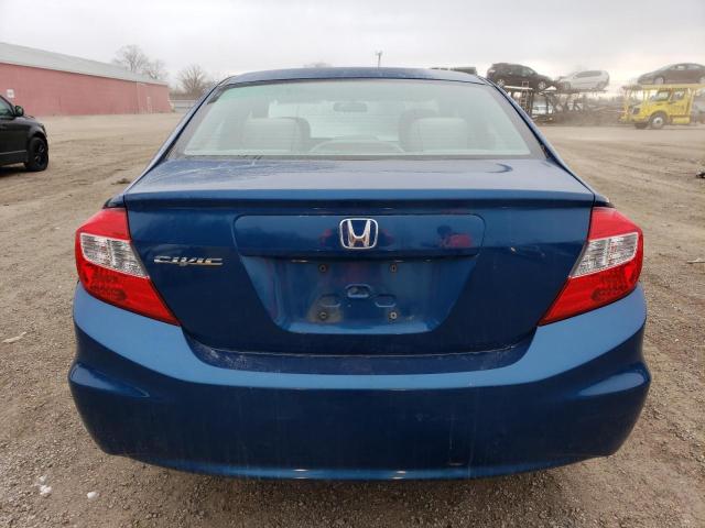 2HGFB2F40CH024973 - 2012 HONDA CIVIC LX BLUE photo 6