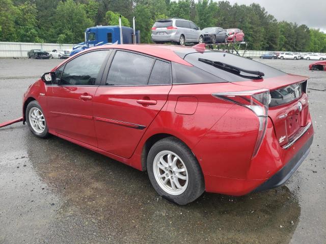 JTDKBRFU9H3568307 - 2017 TOYOTA PRIUS RED photo 3