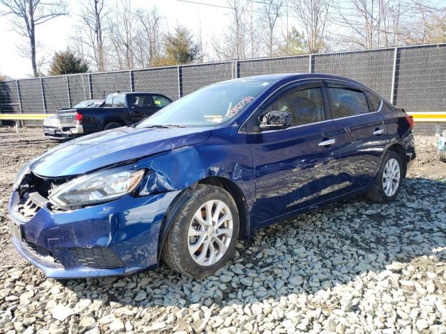 3N1AB7AP8KY397651 - 2019 NISSAN SENTRA S BLUE photo 1